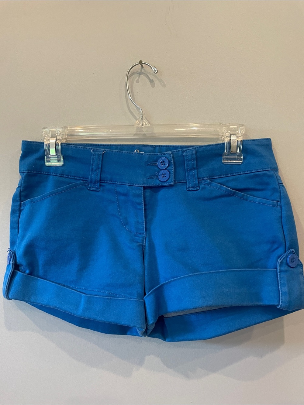 Bright Blue Women's Cuffed Shorts